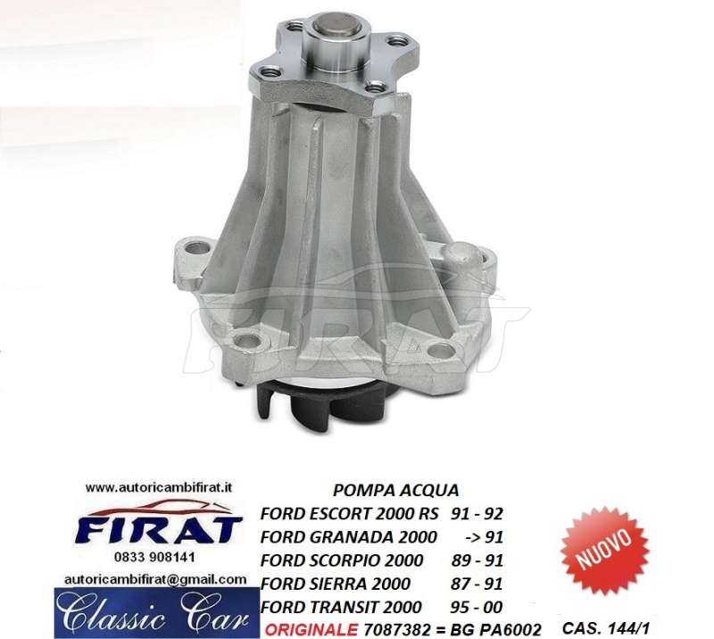 POMPA ACQUA FORD ESCORT RS SIERRA 2.0 (PA6002)